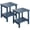 Blue 2pcs, variant on Senfot All-Weather HDPE Adirondack Side Table, 2-Tier Square Outdoor End Table Black 2pcs