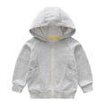 thumbnail image 5 of SDNall Boys Solid Color Hooded Full-Zip Coat, Relaxed Fit Wind Blocking Everyday Outerwear, Autumn Weekend Camping Travel School Casual Coats for Boys 1-12 Years, 5 of 7