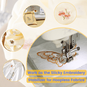 New Brothread Sticky Water Soluble Printable Paper Stabilizer, 6 Pieces