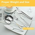 thumbnail image 7 of Mirdinner Serving Utensils Set, 18 Pcs Stainless Steel Serving Utensil with Serving Spoon/Slotted Spoons/Serving Forks/Serving Tongs/Pie Server/Butter Knife, Mirror Polished, Dishwasher Safe, 7 of 7