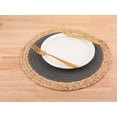 thumbnail image 3 of Unique Bargains Set of 4 Placemats for Dining Table Decor Table Mats Dark Gray 14x14in, 3 of 7