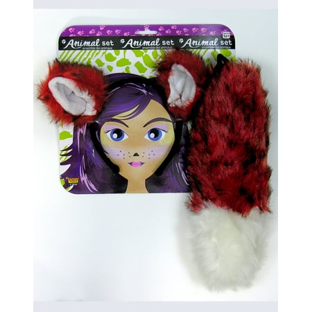 Fox Ears and Tail Set Adult Halloween Accessory