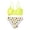 X1 Yellow, variant on Ticikt Girl Tankini Set, Ribbed High Cut Surplice Swimsuit Bathing Suit with Spaghetti Straps,Color:Yellow,Size:5-6 Years