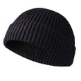 thumbnail image 1 of Gorro de punto cálido de invierno unisex Gorro elástico a prueba de viento (negro) Likrtyny Para estrenar, 1 of 8