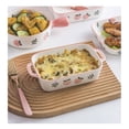 thumbnail image 4 of 500ML Ceramic Baking Tray Home Oven Hand-painted Rectangular Double Ear Handle Baking Tray, 4 of 11