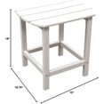 thumbnail image 3 of NewTechWood St Charles Ivory Plastic Outdoor Side Patio Table, 3 of 6