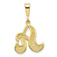thumbnail image 1 of Pendentif Breloque Collier Monogramme Prénom Initiale Lettre A Délicat en Or Jaune 10k, 1 of 7