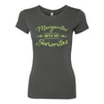 thumbnail image 3 of Wild Bobby, Green Señoritas Funny Cinco de Mayo Cinco De Mayo Womens Slim Fit Junior Tee, Dark Grey, Small, 3 of 5