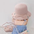 thumbnail image 5 of Conjunto de sombrero y bolso de paja para niñas, sombreros de fiesta de té para niñas, bolsos, gorras de vestir, bolsas, regalo para cumpleaños, verano, viajes en la playa, 5 of 5