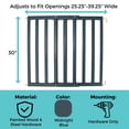 thumbnail image 4 of Toddleroo by North States LuxeCraft Wooden Baby Gate, Midnight Blue, 4 of 12