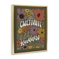 thumbnail image 4 of Stupell Industries Groovy Cultivate Kindness Plants & Flowers Painting Gold Floater Framed Canvas Art Print Wall Art, 17 x 21, 4 of 10