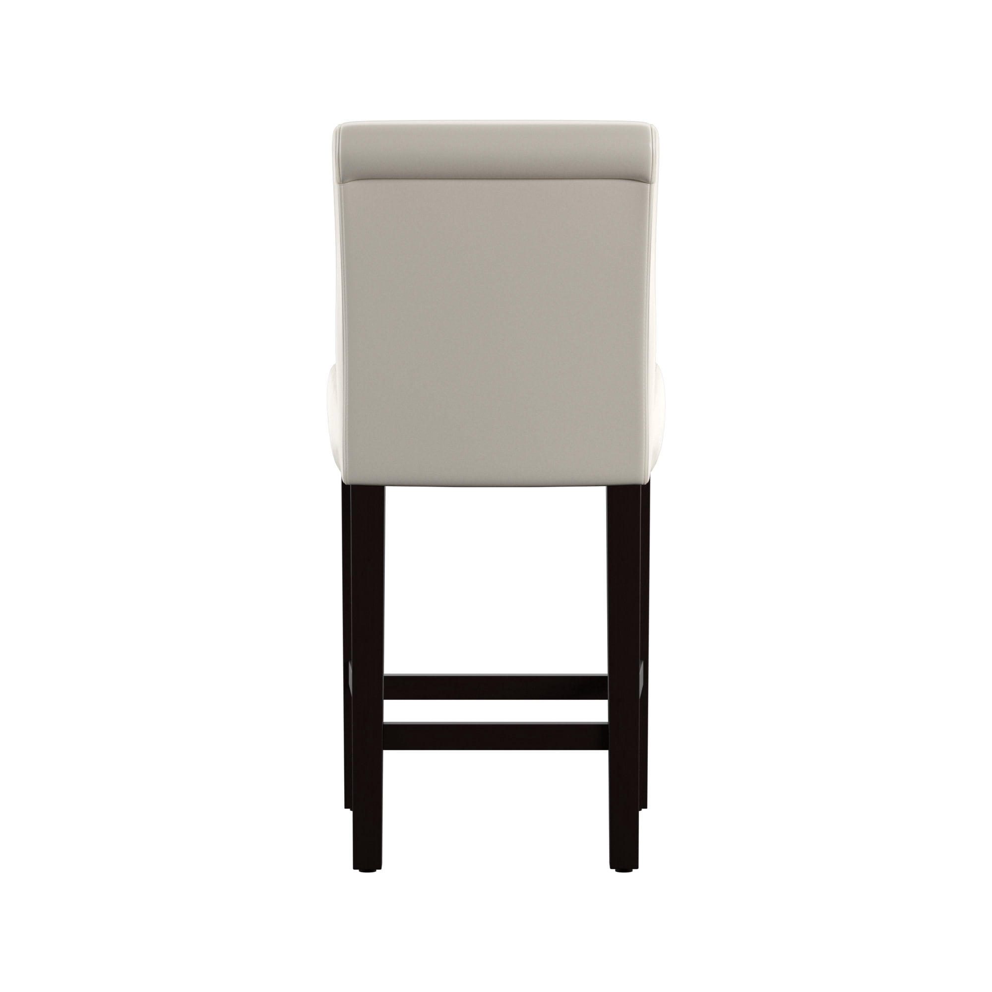 Weston Home Arica 24" Faux Leather Counter Height Stool, Set of 2, White