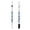 Black, variant on Long Nib Deep Hole Marker Pen 30mm Extended Tip Quick-Dry Permanent Ink with 20mm Side Ruler for Woodworking Metal Construction 15cm (5.9 Inch)