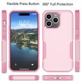 thumbnail image 3 of iPhone 15 Pro Case, 2 in 1 Phone Case for iPhone 15 Pro 6.1 inch ,Takfox Shockproof Protection Heavy Duty Armor Hard Plastic & Rubber Rugged Bumper Cover,Rose Gold, 3 of 12