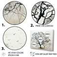 thumbnail image 3 of Designart "Oak Trees In Black And White III" Tree Oak Floater Framed Canvas Prints, 3 of 5