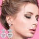 thumbnail image 5 of Fiudx Colgante Estilo Elegante, Colgante Largo En Aleación, Colgante Estilo Cúbico de Moda, para Bodas, Accesorios para Mujer, Ideal Como Regalo de Graduación, Incluye 1 Par., 5 of 5