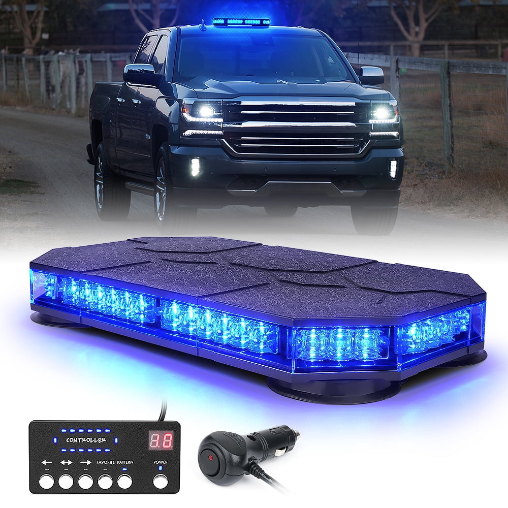 Xprite 42 LED High-Visibility 14" Rooftop Strobe Light Bar Vehicle ...