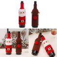 thumbnail image 2 of Christmas Wine Gift Cover Bag Decoration Santa Bottle Dinner Party Xmas Table, 2 of 7
