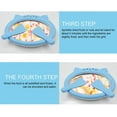 thumbnail image 4 of HUGFEGWE Roll Rce Cream Maker Ice Cream Tray for Family Parties Children's Birthday Gifts Small Ice Cream Machine With 3 Ice Scoops Cold Suitable for Making Rolled Ice Cream Frozen Yogurt(Blue), 4 of 8
