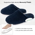 thumbnail image 5 of Snug Leaves Women's Fuzzy House Memory Foam Slippers Cute Furry Leopard Print Faux Fur Lined Closed Toe Indoor Slides Bedroom Slip On Shoes, 5 of 6