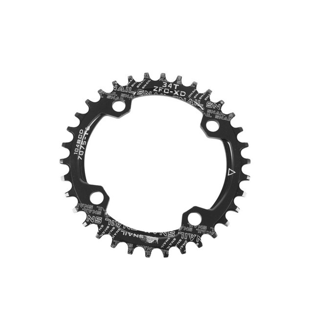 Soidarity Rueda de cadena Universal para bicicleta, ruedas de cadena de aleación de aluminio, 96mm, paso de orificio, reparación de ciclismo, piezas de Ciclismo Negro 36T Soidarity OD025956-02