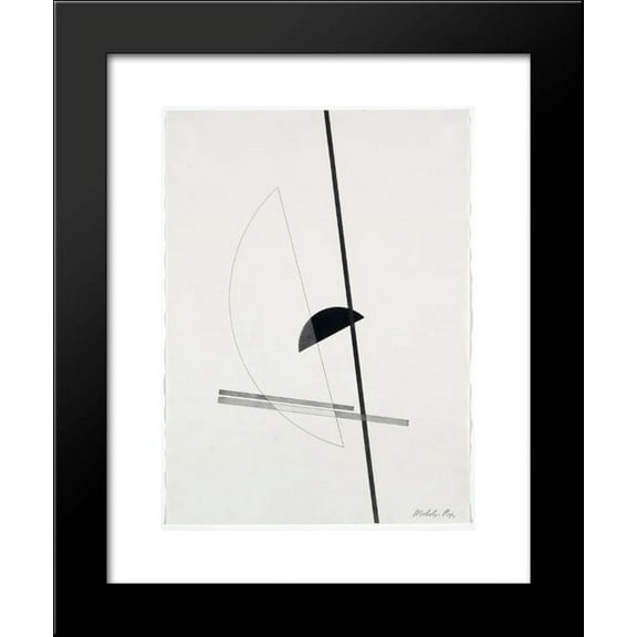 Construction 20x24 Framed Art Print by Moholy-Nagy, Laszlo