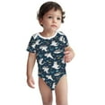 thumbnail image 2 of Gaeub Friendly Sharks Print Infant Climbing Onesie,Toddler Outfit,Newborn Baby Bodysuit,Baby Boy Girl Clothes -3 Months, 2 of 6