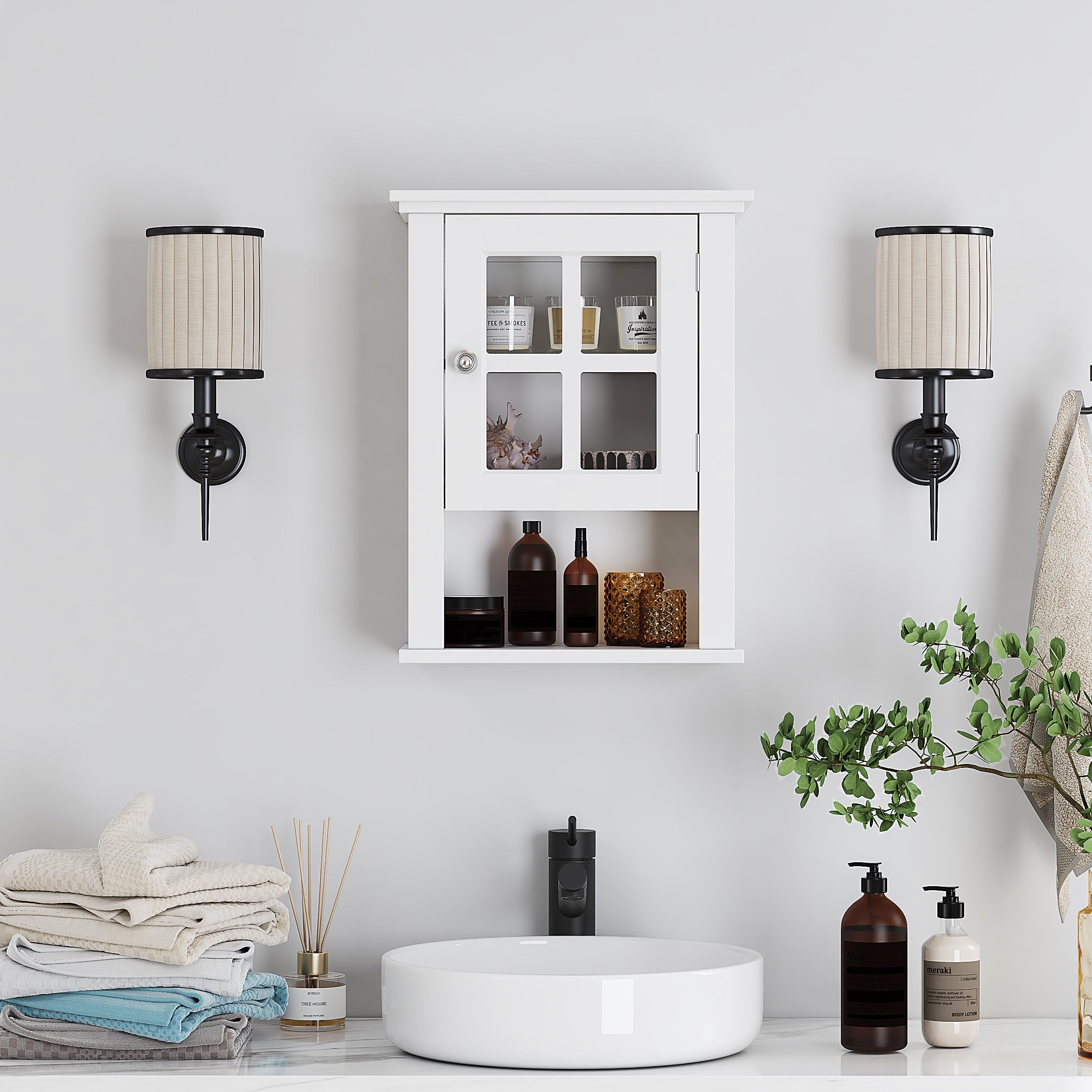 Buy Spirich Home Bathroom Wall Mounted Over The Toilet, Wall