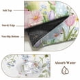 thumbnail image 6 of 3'x5' Rug for Living Room Bedroom, Easter Eggs Washable Area Rugs Non-Slip Carpet Mats, Country Wildflower Spring Watercolor Botanical Indoor Low Pile Area Rug Runner for Kitchen, Mudroom, 6 of 8