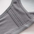 thumbnail image 5 of WCJM Women's nylon Black chemical fiber underwear Women's Front Buckle Underwear Thin Style Gathered Without Steel Ring Adjustable Large Chest Vest Style Bra, 5 of 8