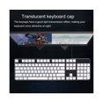 thumbnail image 5 of 104Pcs ABS Backlight Wear-resistant Key Caps Replacement Keyboard Accessories - Black, 5 of 5