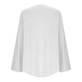 thumbnail image 4 of Dwralegc 3/4 Sleeve Cardigan for Women Open Front Linen Lightweight Shirts Loose Summer Fall Cardigan Shawls Wraps Cover Ups Kimono Tops White M, 4 of 6