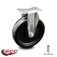 thumbnail image 2 of 6 Inch Phenolic Wheel Rigid Top Plate Caster Service Caster Brand, 2 of 2