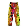 thumbnail image 5 of Disketp Colorful Tie Dye Stained Glass 1 Men'S Pajama Pants - Ultra Soft Fleece Sleep And Lounge Pants (Size: S-Xxl), 5 of 9