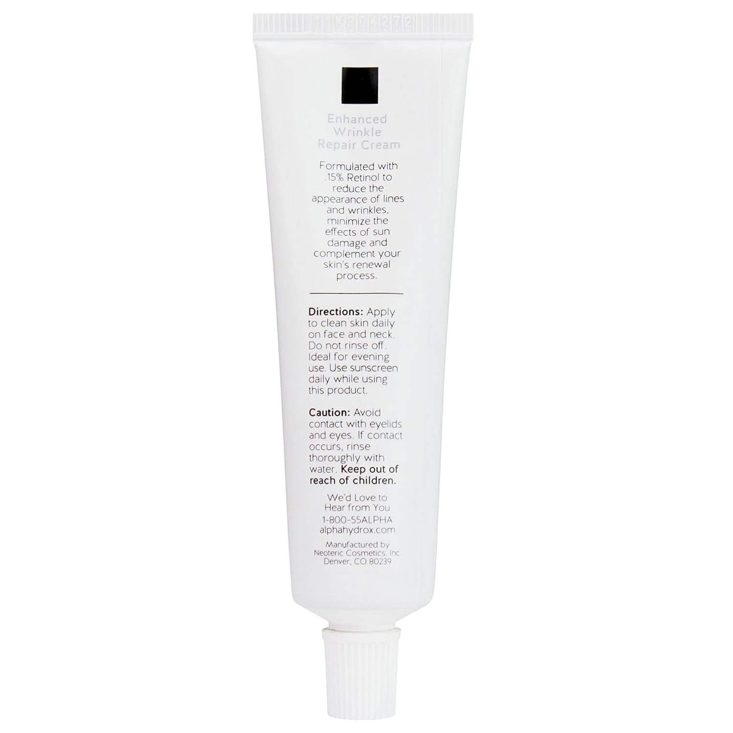 Alpha Skin Care Enhanced Wrinkle Repair Face Cream with 0.15% Retinol & Vitamins A, C & E, 1.05 oz