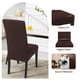 thumbnail image 5 of Funda elástica para sillas de comedor SearchI, juego de 4, color chocolate, 5 of 7