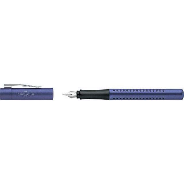 Faber-Castell Grip 2011 estilográfica, F Nib Blue Blue