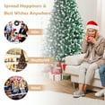 thumbnail image 6 of Topbuy 6FT Lifelike Xmas Tree Lush Snowy Christmas Tree W/ 1000 PVC Branch Tips, 6 of 10