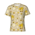 thumbnail image 4 of Qekee Cute Bee Gnomes Classic Fit T-Shirt Men's Shirt Men's Tight Short Sleeves for Exercise, Running, Mountaineering - Cute Bee Gnomes, 4 of 9