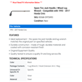 thumbnail image 2 of Spare Tire Jack Handle / Wheel Lug Wrench - Compatible with 1993 - 2017 Honda Civic 1994 1995 1996 1997 1998 1999 2000 2001 2002 2003 2004 2005 2006 2007 2008 2009 2010 2011 2012 2013 2014 2015, 2 of 2
