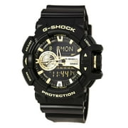 G-Shock by Casio Mens 55mm Resin Shock Resistant Wristwatch, Black & Gold, (GA400GB-1A9CR)