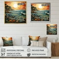 thumbnail image 4 of Designart "Surf and Turf at the Beach I" Beach Floater Framed Canvas Print, 4 of 7
