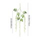 thumbnail image 4 of Juego de guirnaldas de hojas artificiales | Enredadera de ratán falso | Longitud total de 24 pies | Paquete de 12 | Decoración de vegetación | Hojas de simulación de plástico realistas | Repisa de, 4 of 8