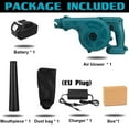 thumbnail image 2 of Garden Cordless Blower Vacuum Clean 2000W Air Blower For Dust Blowing Dust Computer Collector Hand Operat Power Tool ,Long Lasting, 2 of 7