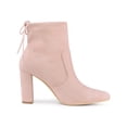 thumbnail image 3 of Unique Bargains Bottines à Talon Bloc à Enfiler avec Cordon pour Femme Rose Poussière US 8.5, 3 of 7