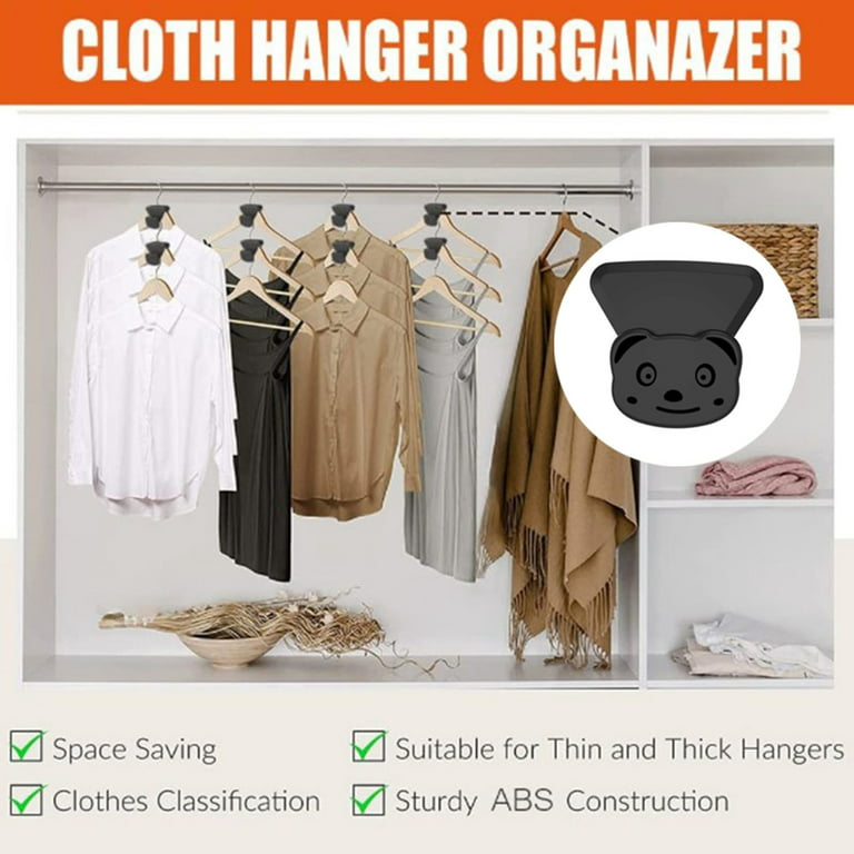 Summer Savings amlbb Cute Face 18 Pc Clothes Hanger Connector Hooks, 22lb  Load Bearing Capacity Create Up To 8X Closet Space,Hooks For Organizing  Closets,Fits All Hangers (2 In) on Clearance 