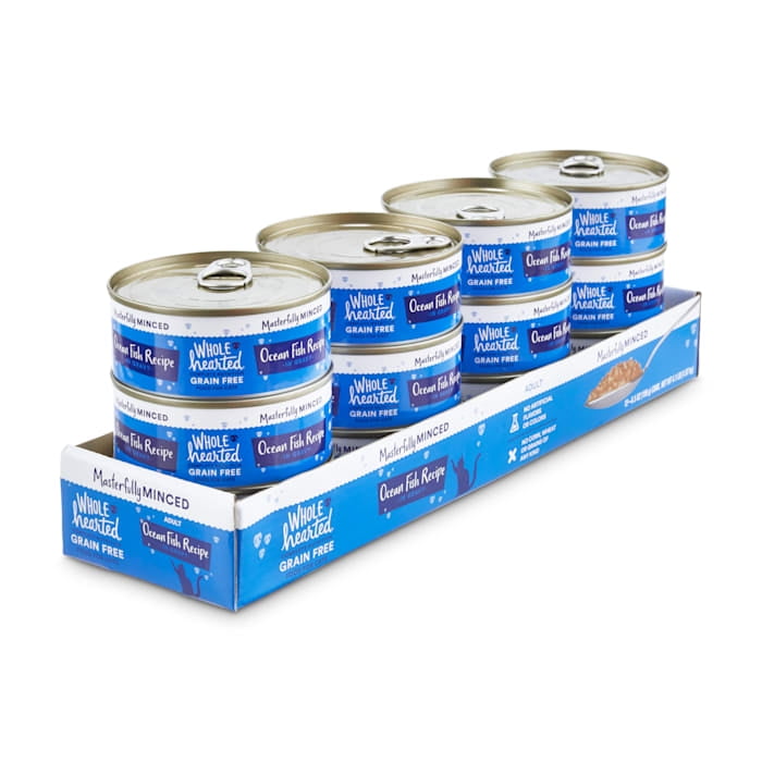 WholeHearted Grain-Free Oceanfish Minced Wet Cat Food, 12 Pack photo 3