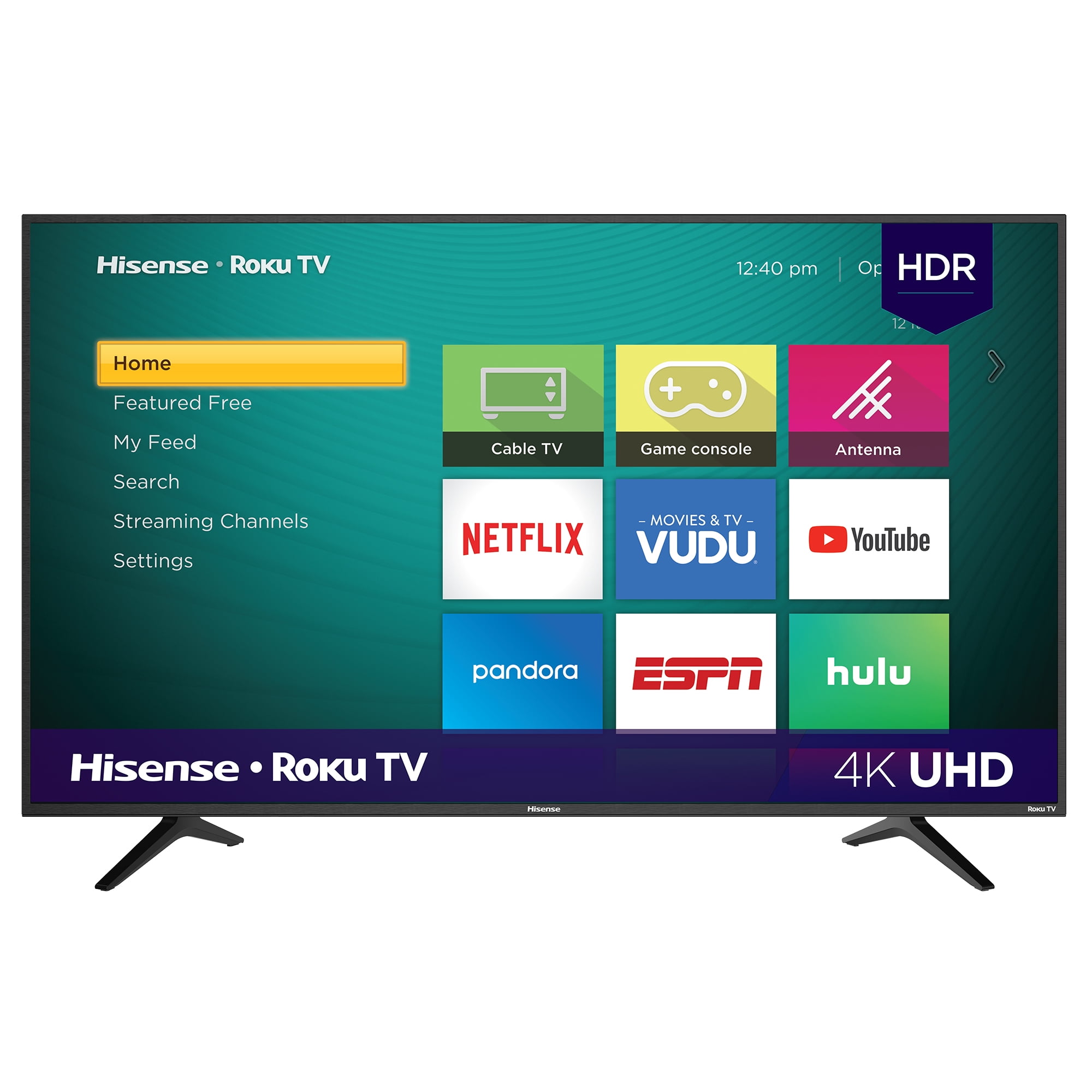 Hisense 58 Class 4K UHD LED Roku Smart TV HDR 58R6E Walmart 