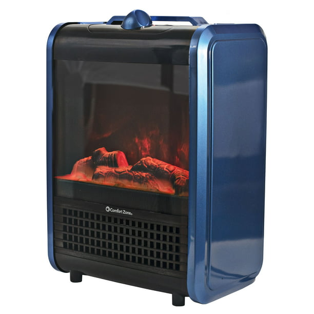 Comfort Zone Mini Portable Electric, Fake Fireplace Room Heater