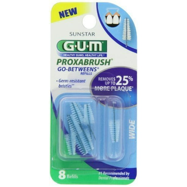 Butler Gum Go Betweens Proxabrush Refills, Wide, 8 Count